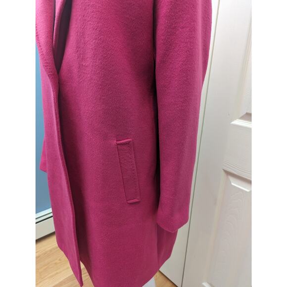 Tahari Coat Womens Size XL Wool Blend Barbiecore Fall Winter Business Casual - Picture 7 of 16